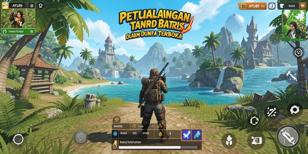 Tampilan gameplay AYU89 yang menakjubkan dalam dunia terbuka.