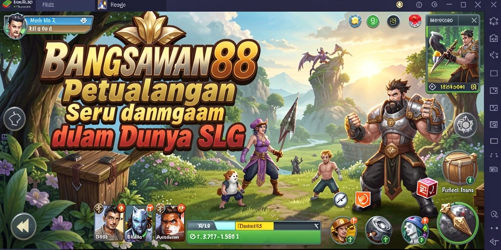 Screenshot gameplay BANGSAWAN88 menunjukkan pertempuran yang mendebarkan.