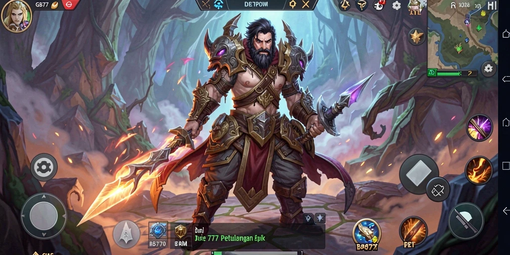 Tampilkan aksi seru dalam gameplay ARPG GB777.