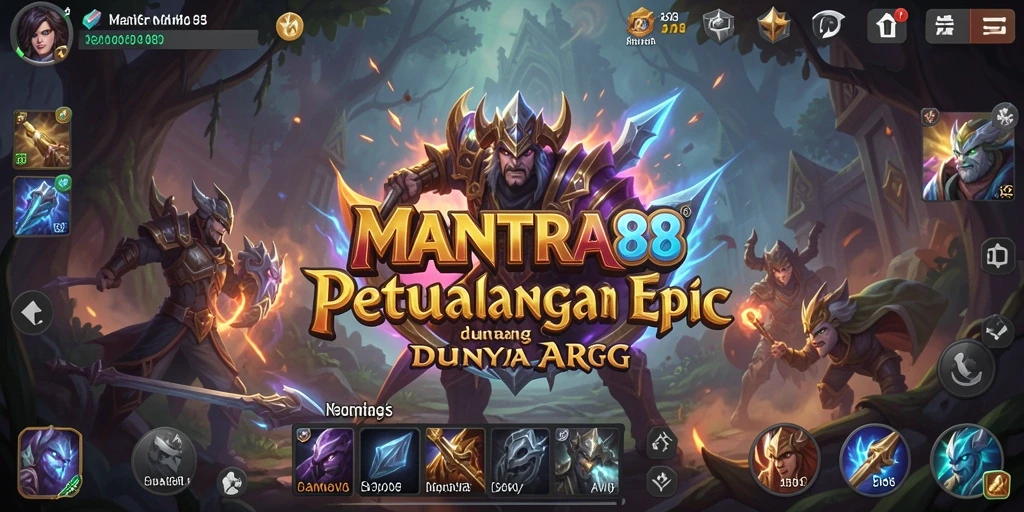 Tampilan gameplay seru di dunia MANTRA88 yang penuh tantangan.