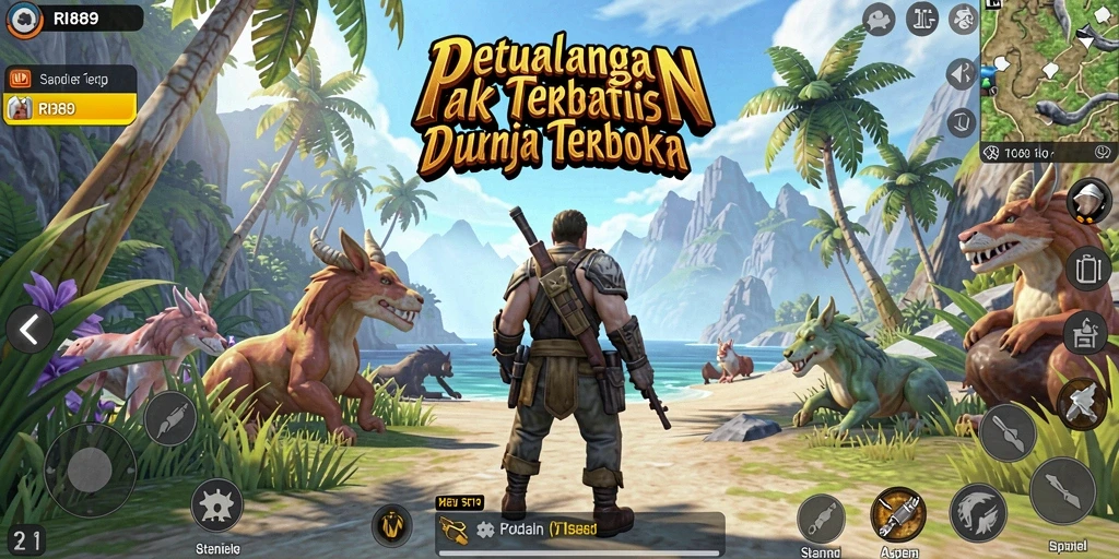 Gameplay menakjubkan di dunia terbuka yang luas.