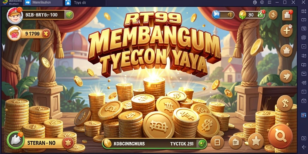 Screenshot dari gameplay RT99 menampilkan strategi Tycoon yang seru.