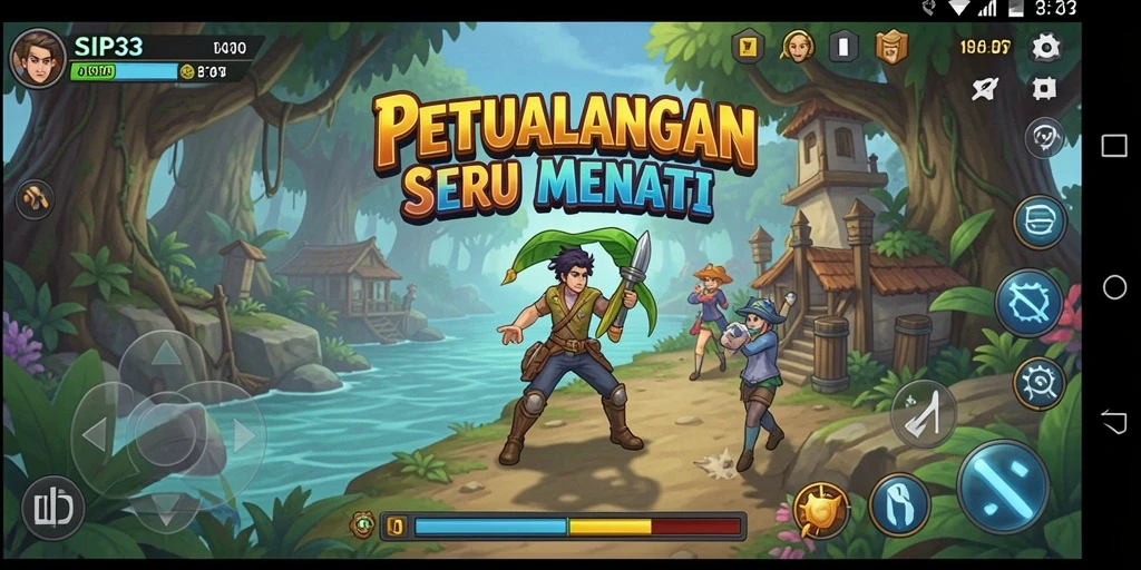 Tangkapan layar SIP33 menunjukkan gameplay yang penuh aksi dan eksplorasi.