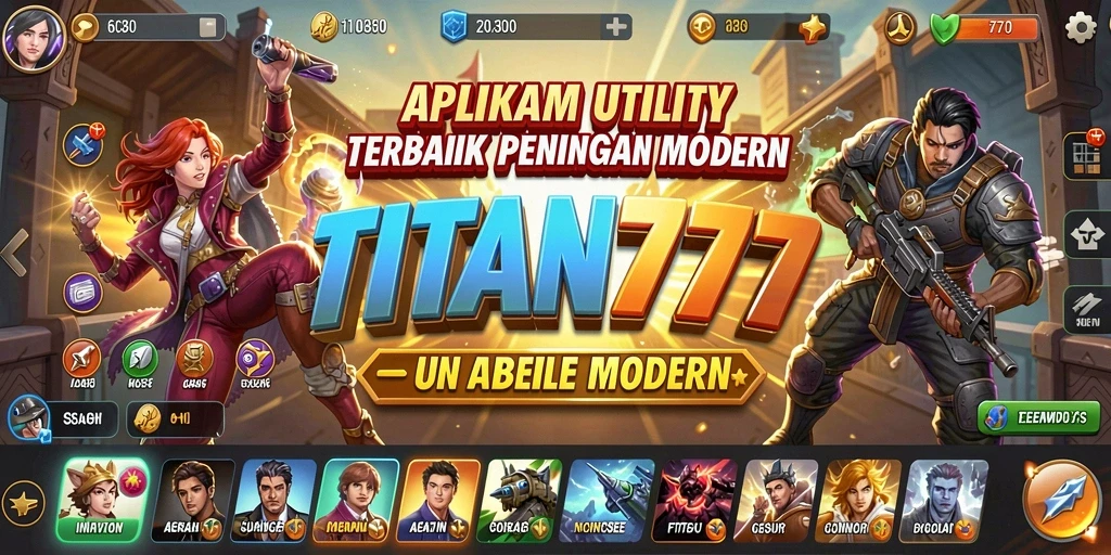 Tampilan antarmuka dan fitur utama TITAN777 dalam pengelolaan Utility.